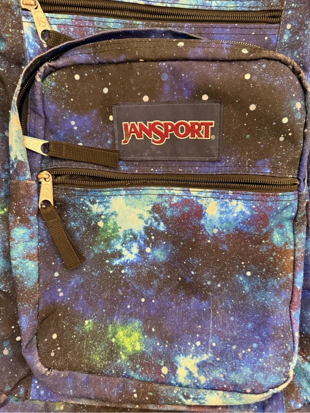 JanSport Big Student Cyberspace Galaxy Blue SpacePrint Backpack Large Laptop Bag